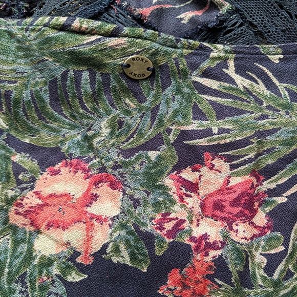 Roxy Summer Navajo Tropical Floral Midi Dress - Picture 7 of 7